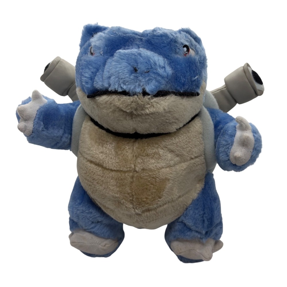 Vintage 1999 Nintendo Pokemon Blastoise Plush 9 Inch Stuffed Animal Toy